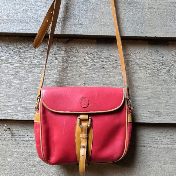 Vintage Classic MARK CROSS Red Leather Crossbody Bag - ITALY - Picture 2 of 8